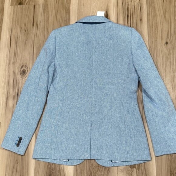 NEW J Crew Herringbone One Button Blazer and Mini Skirt Set Women’s 4 - Picture 6 of 9